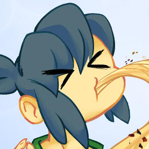 She slurp up the noodz